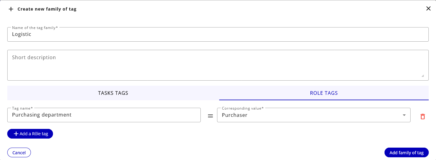 family of tags dimensions edition