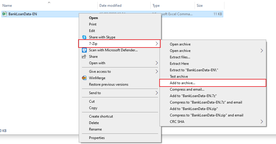 7zip file explorer
