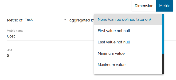 Task metric