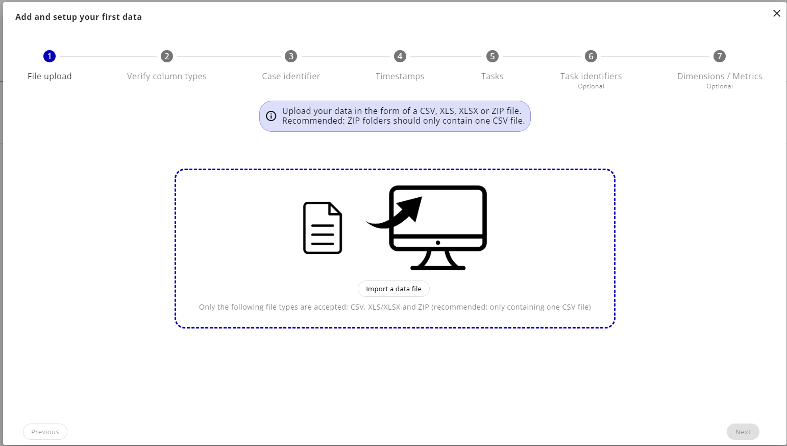 Data type selection