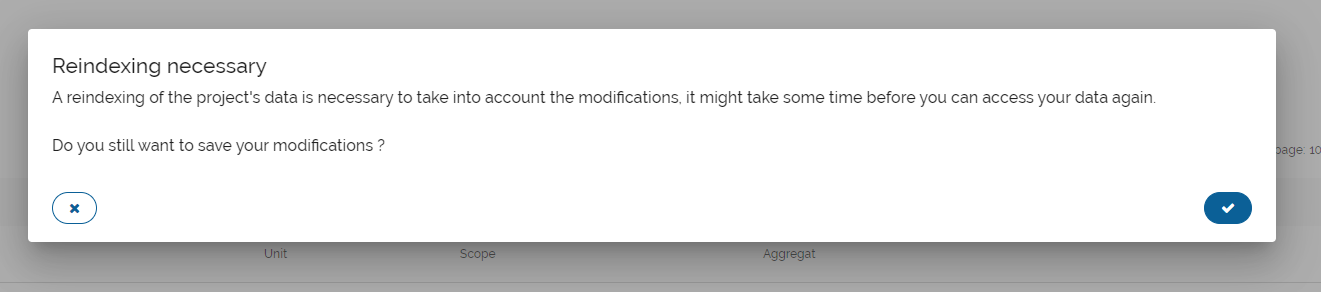 warning message